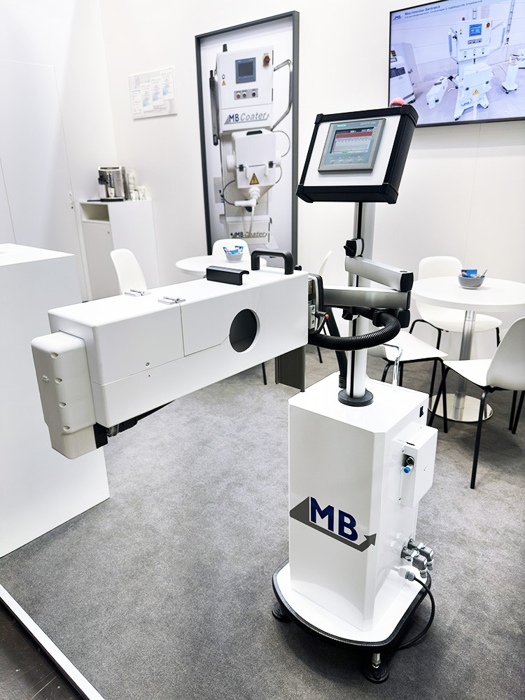 Powder Application Monitoring 1 Puder-Auftragsüberwachung für die MB Coater Bepuderungsmaschine